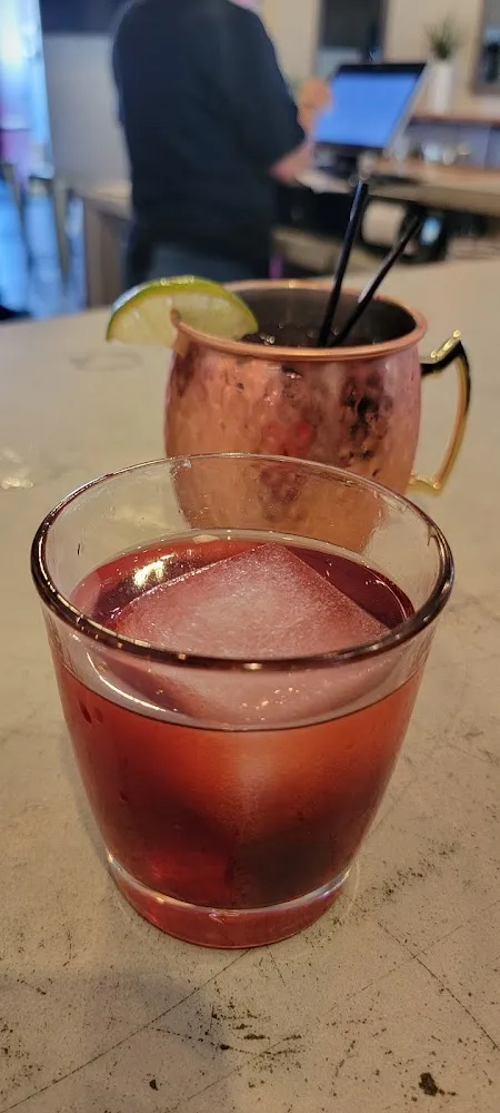 Smoked Cherry Old Fashioned and Michigan Mule